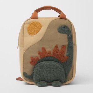 Zara Embroidery Sun Long Neck Small Dinosaur Backpack